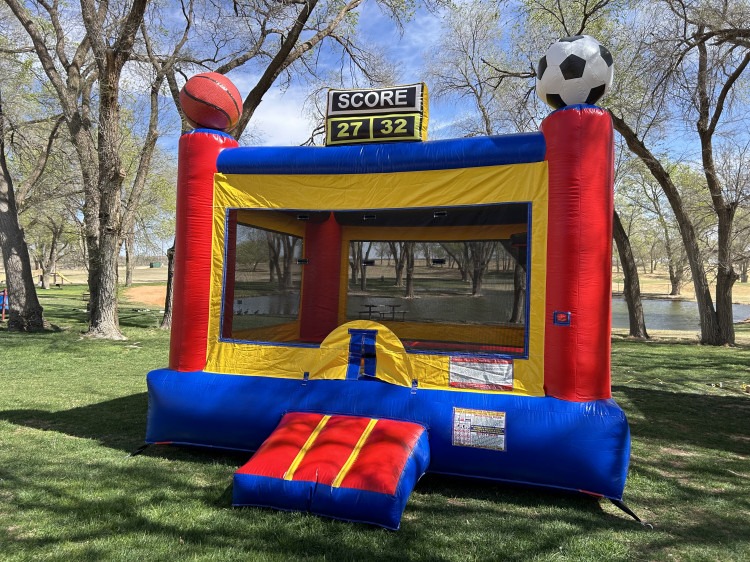 Sports Arena Inflatable w/ Hoop Bounce House - Two Rivers Party Rentals ...