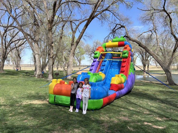 15ft Mega Blocks Water Slide