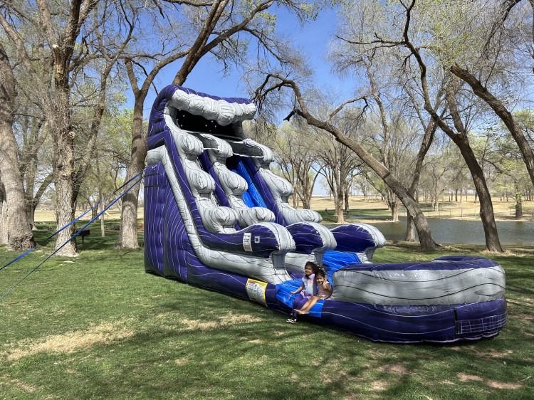 18ft Midnight Falls Water Slide - Two Rivers Party Rentals San Angelo TX